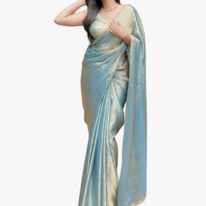 Utsav Vastra Women's Soft Fandy Silk Saree With Hand Work Lace Boarder & Comes With Unstitched Blouse Piece (Chhaava)